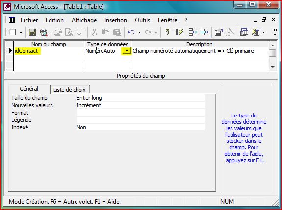 Cr&eacute;ation Cl&eacute; primaire