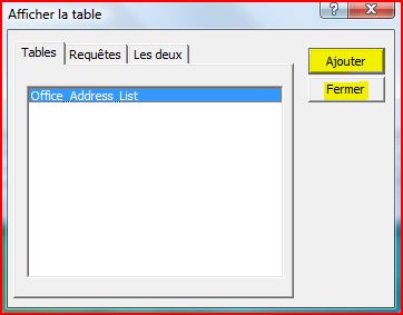 Ajouter des tables &agrave; la requ&ecirc;te
