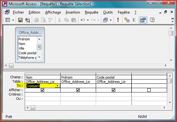 Tri dans une requ&ecirc;te
