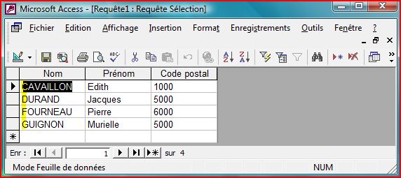 Tri alphab&eacute;tique sur le nom